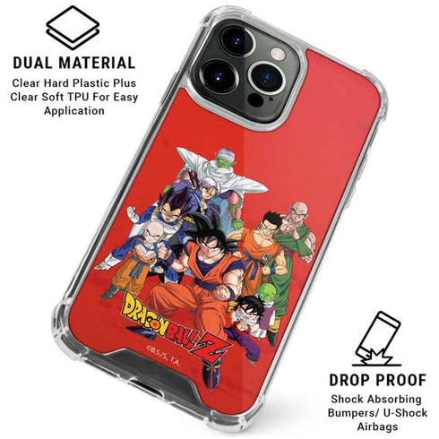 Dragon Ball Z Group iPhone 15 Pro Clear Case